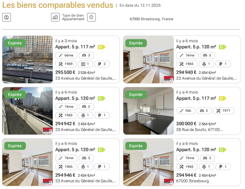 avis de valeur vendre rapidement
