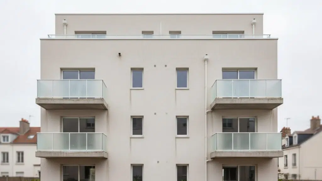 Immeuble d'habitation neuf livré récemment