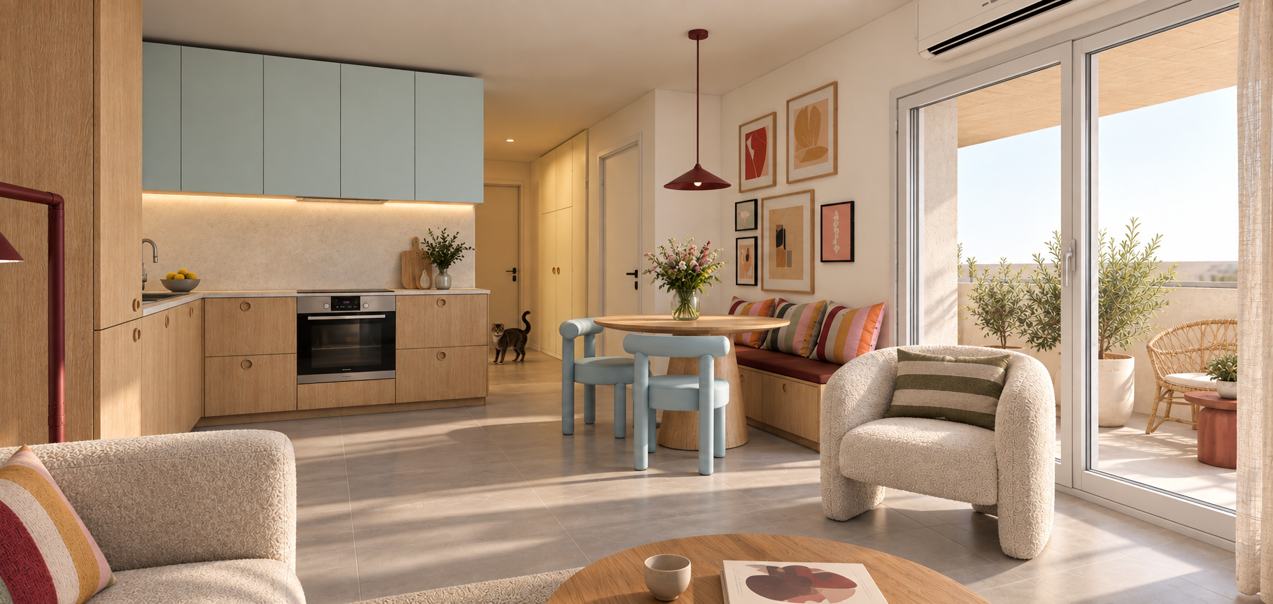 Appartement francilien rénové et meublé, acquis avec un chasseur immobilier pour investisseur en Île-de-France