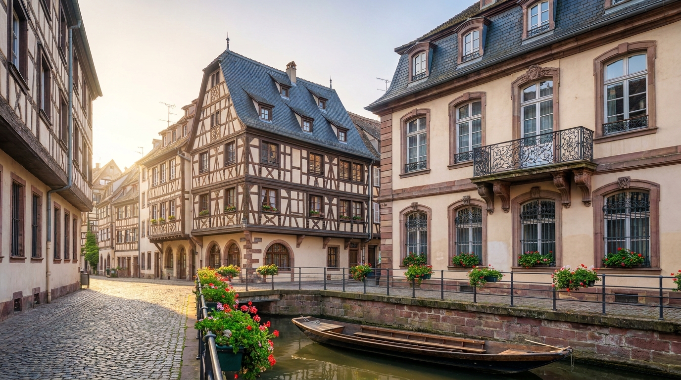 Immeuble de rapport à vendre dans le Bas-Rhin : façade d’immeuble ancien à Strasbourg